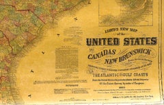 1863 "Lloyd's New Map of the United States, the Canadas, and New Brunswick"