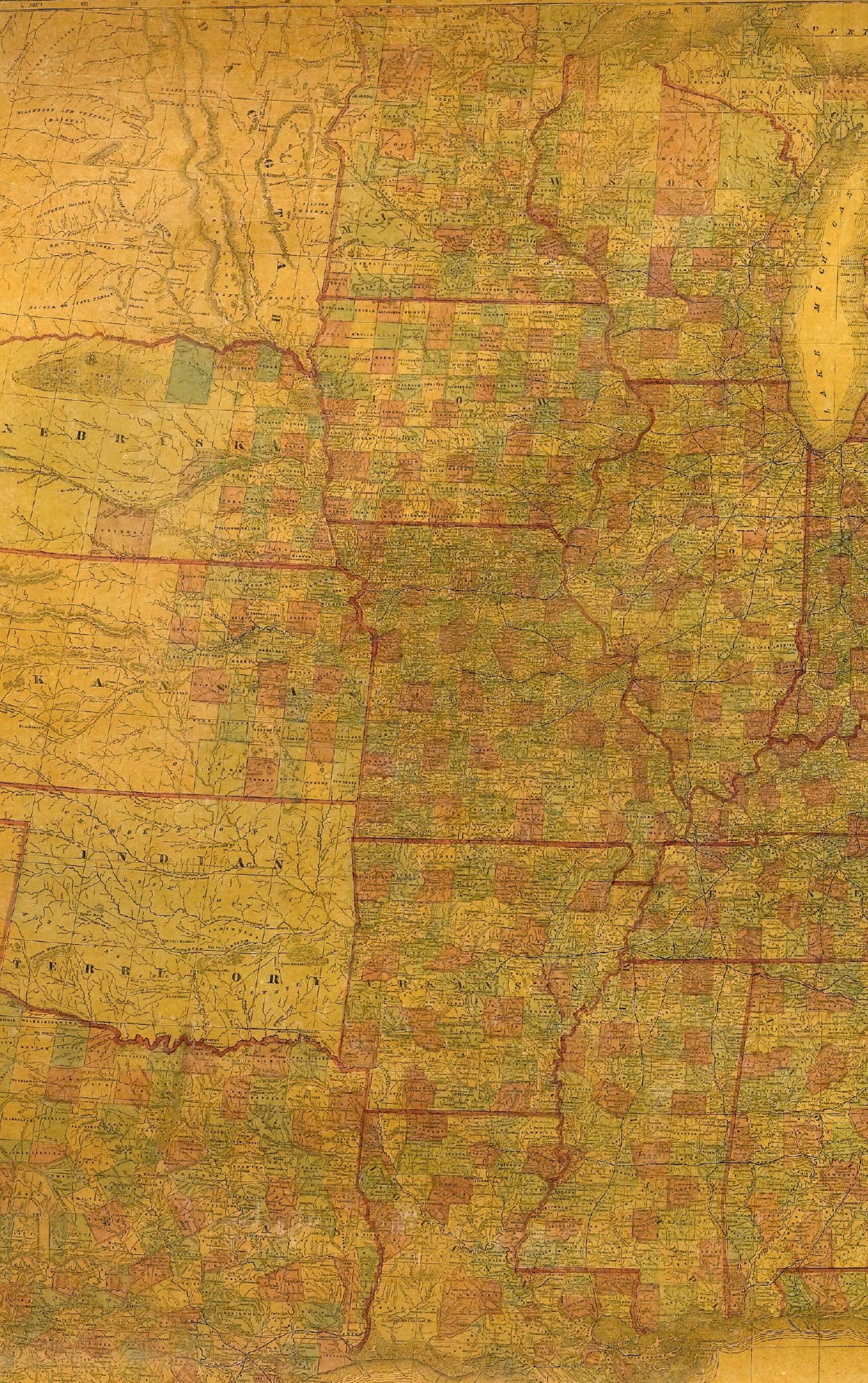 us map in 1863