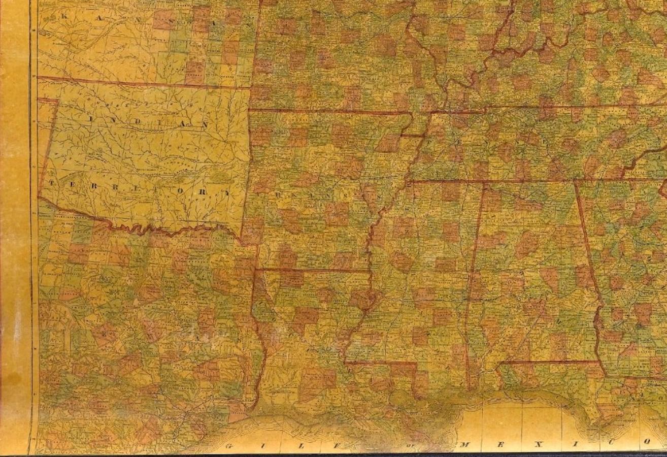 1863 „Lloyd's New Map of the United States, the Canadas, and New Brunswick“ (Leinen) im Angebot