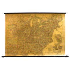 1863 "Lloyd's New Map of the United States, the Canadas, and New Brunswick" (Nouvelle carte de Lloyd des États-Unis, des Canadas et du Nouveau-Brunswick)