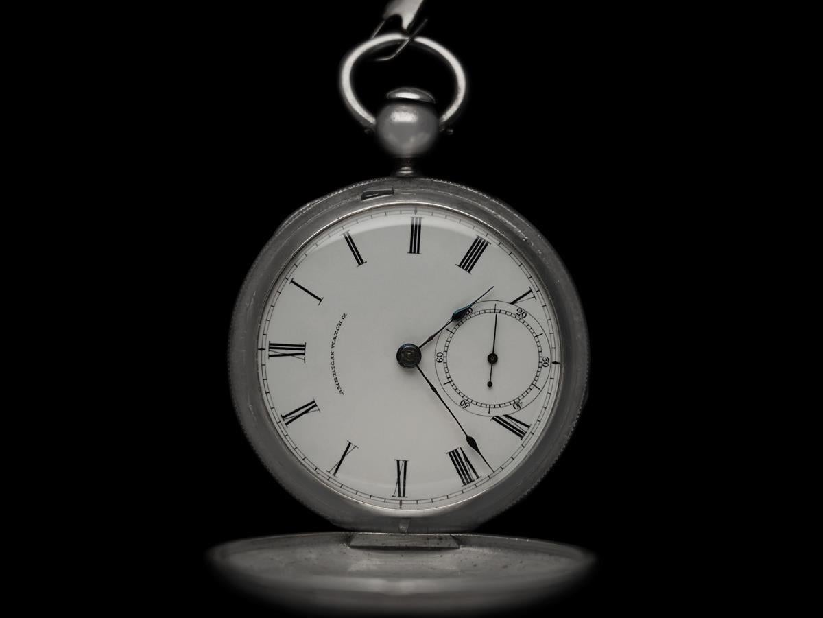 1863 Montre de poche Waltham CIVIL WAR - Même modèle que celui offert à Abraham Lincoln Bon état - En vente à Suwanee, GA