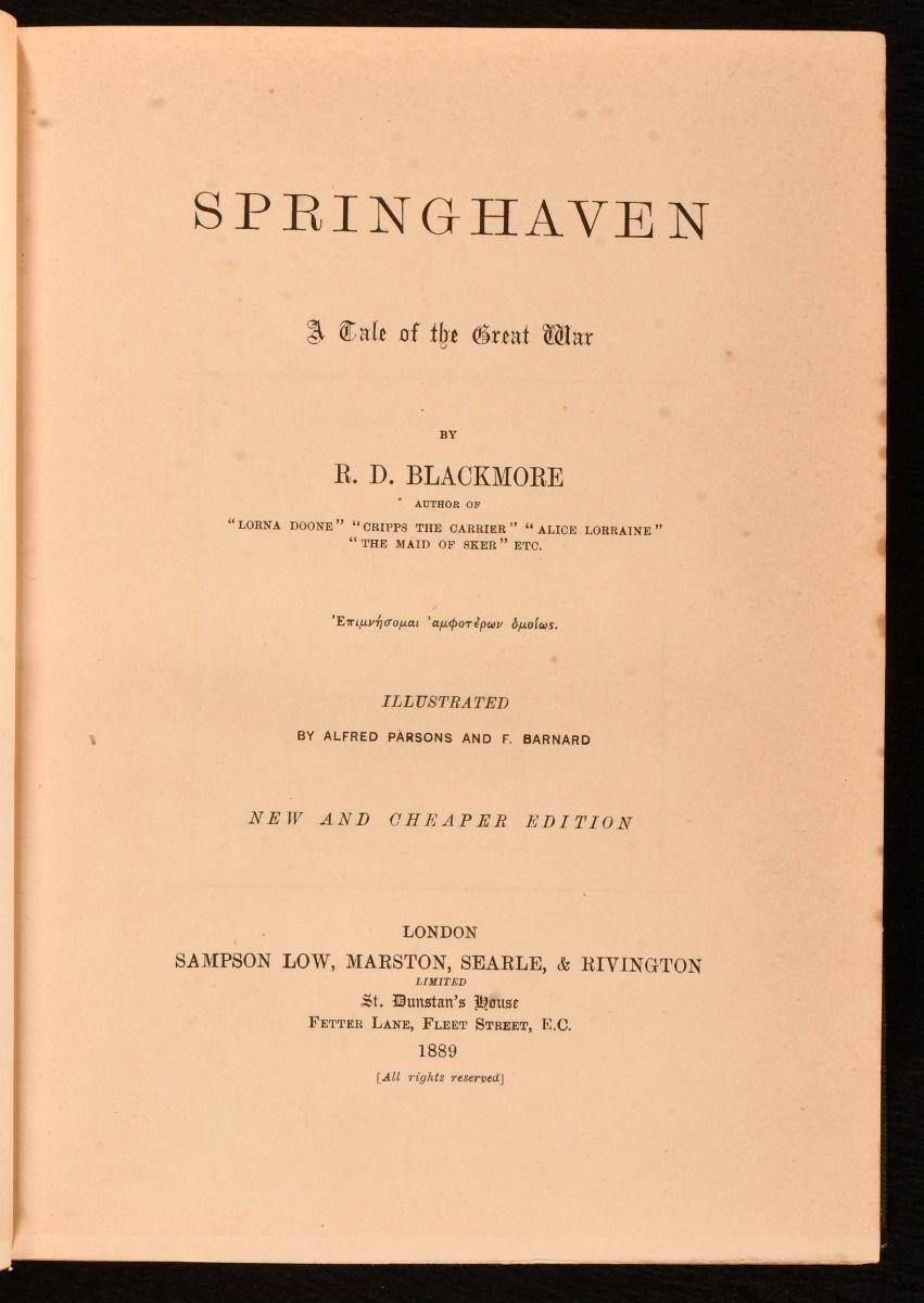 1864-96 The Works of R. D. Blackmore in vendita 4