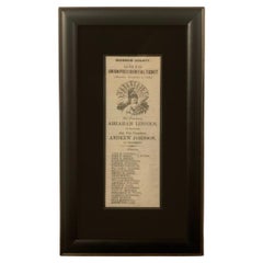 1864 Abraham Lincoln Presidential Election Soldier's Ballot