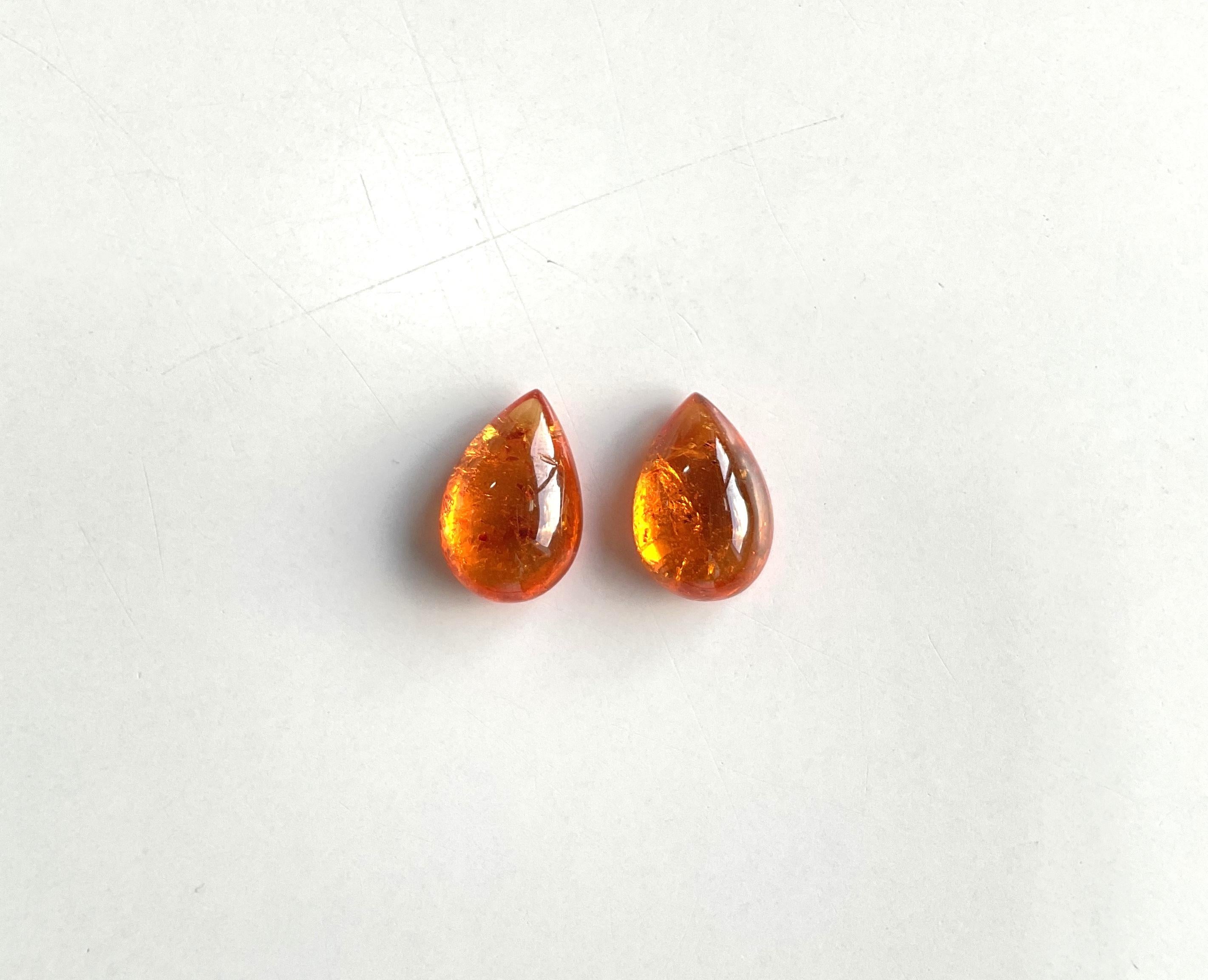 18.64 Carats Fanta Spessartite Garnet Pear 2 Pieces Top Quality Natural Gemstone

Weight - 18.64 Carats
Size - 16x10.5 to 15x10.5 MM
Piece - 2
Shape - Pear