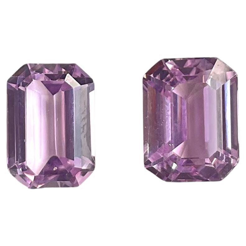 18.64 Carats Pink Kunzite Octagon Natural Cut Stones For Fine Gem Jewellery For Sale
