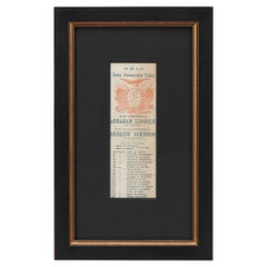 1864 Lincoln & Johnson Ohio Union Presidential Ticket