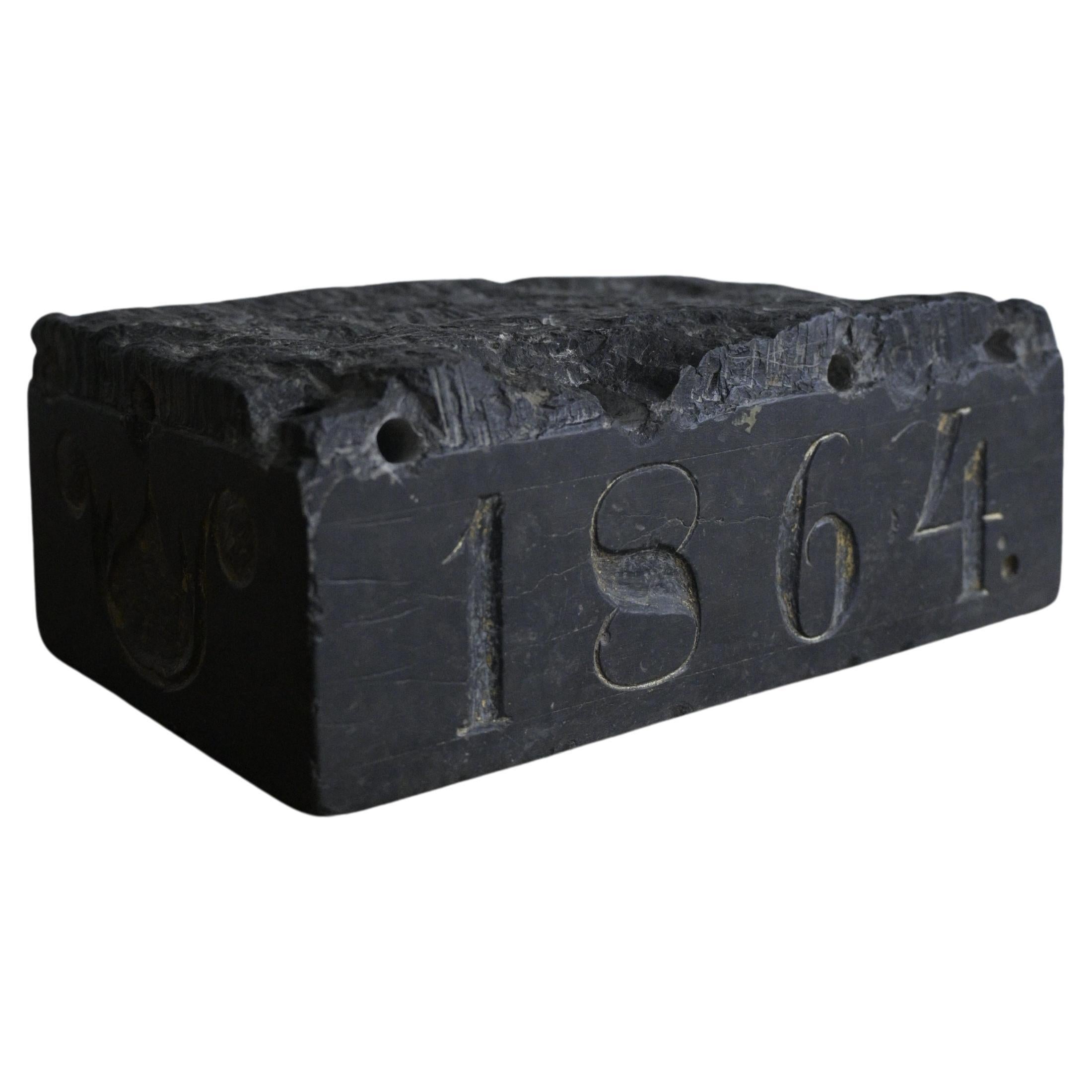 1864 Pad à aiguille en calcaire d'Öland, Suède  en vente