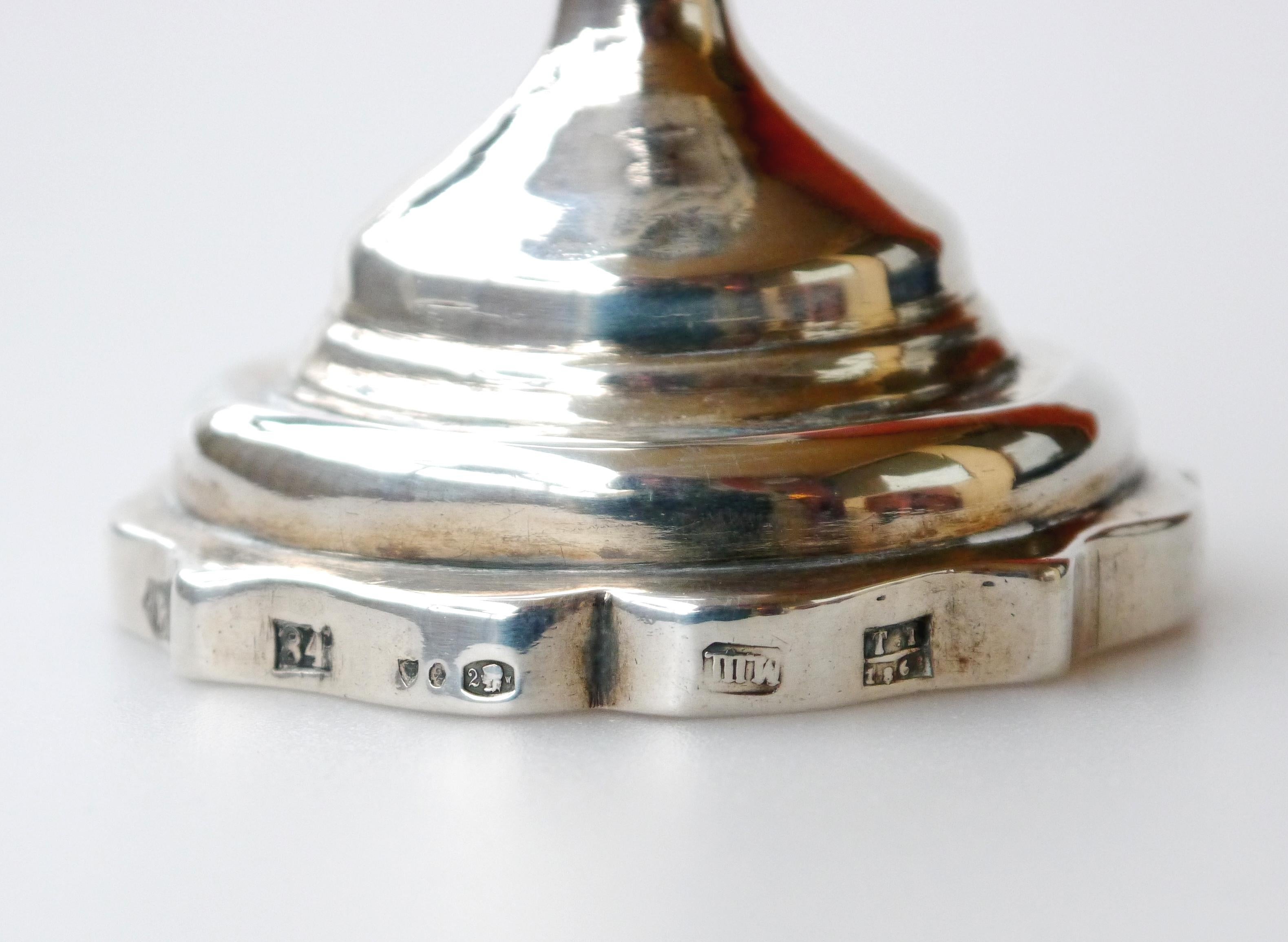 1865 Antique Tsarist Imperial Russian Cup Bokal 84 Sterling Silver / 160 gr For Sale 9