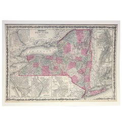1865 "Johnson's New York" Map by Johnson and Ward
