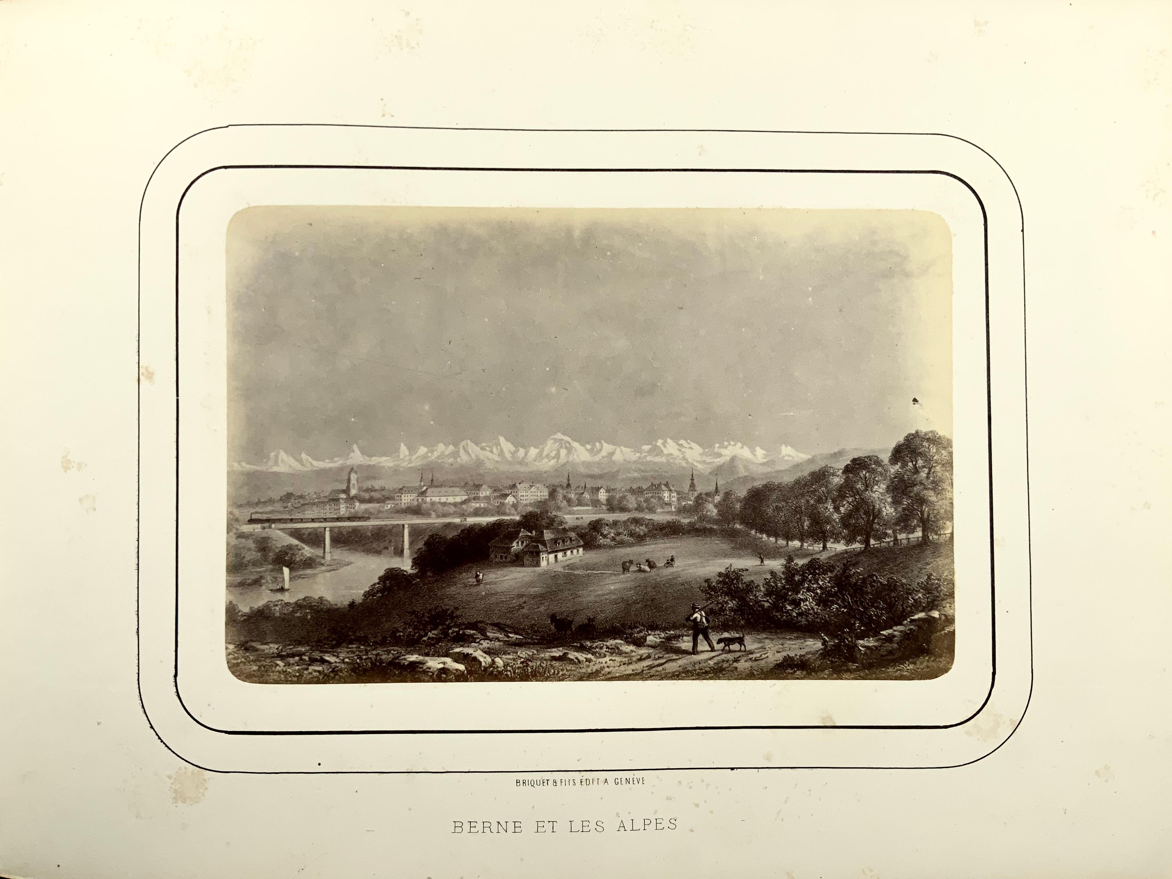 1865c, Switzerland 'Briquet Et Fils, Geneva' Album Photographique De La Suisse For Sale 4