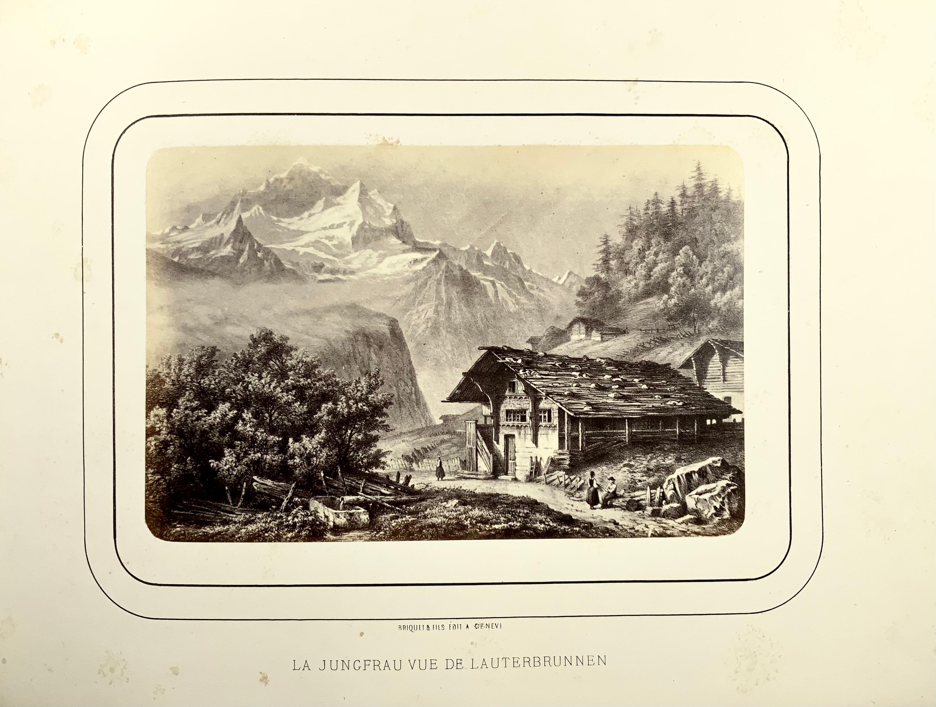 1865c, Switzerland 'Briquet Et Fils, Geneva' Album Photographique De La Suisse For Sale 5