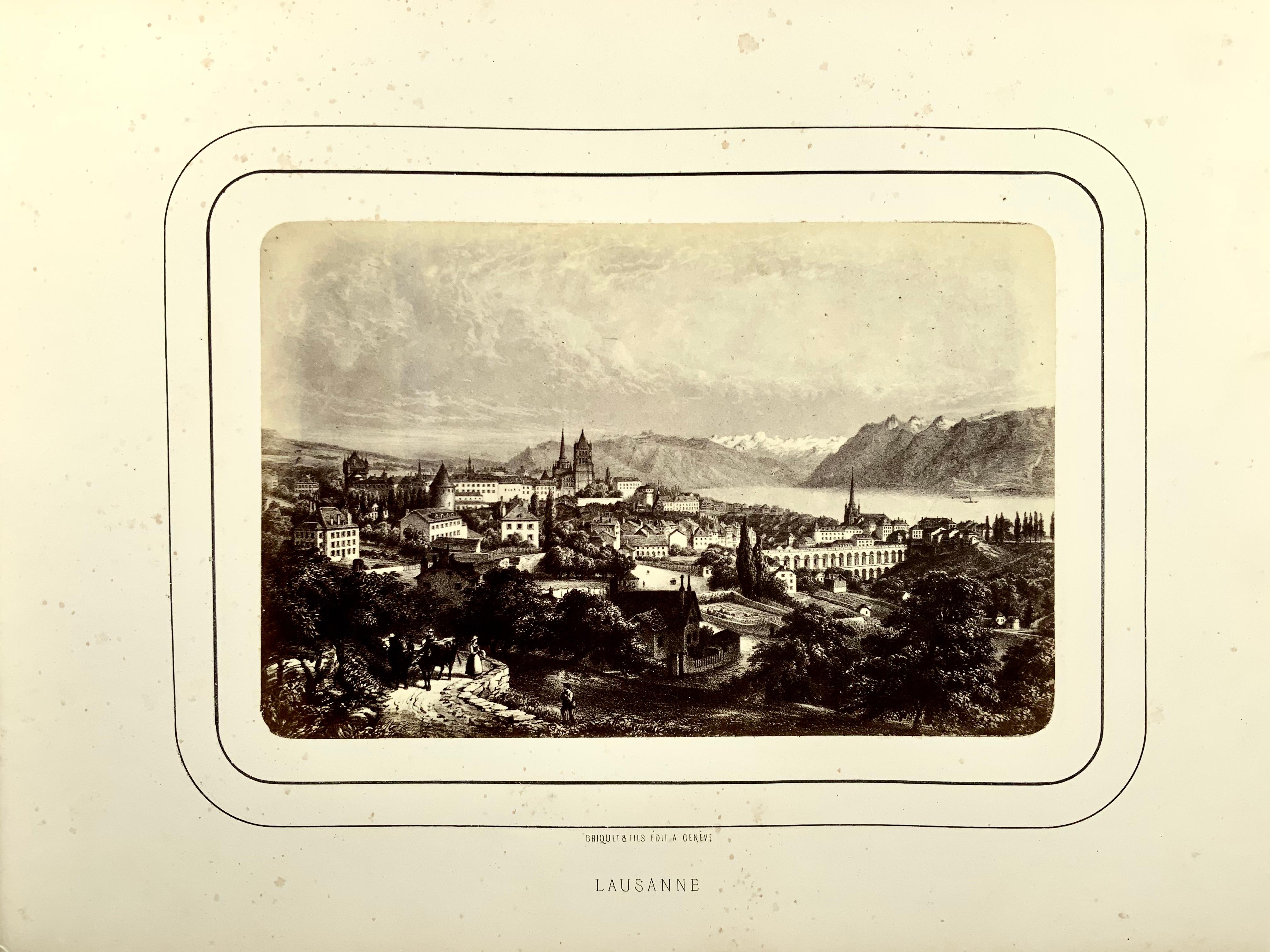 1865c. Schweiz [Briquet et fils, Genf] Album photographique de la Suisse im Zustand „Gut“ im Angebot in Norwich, GB