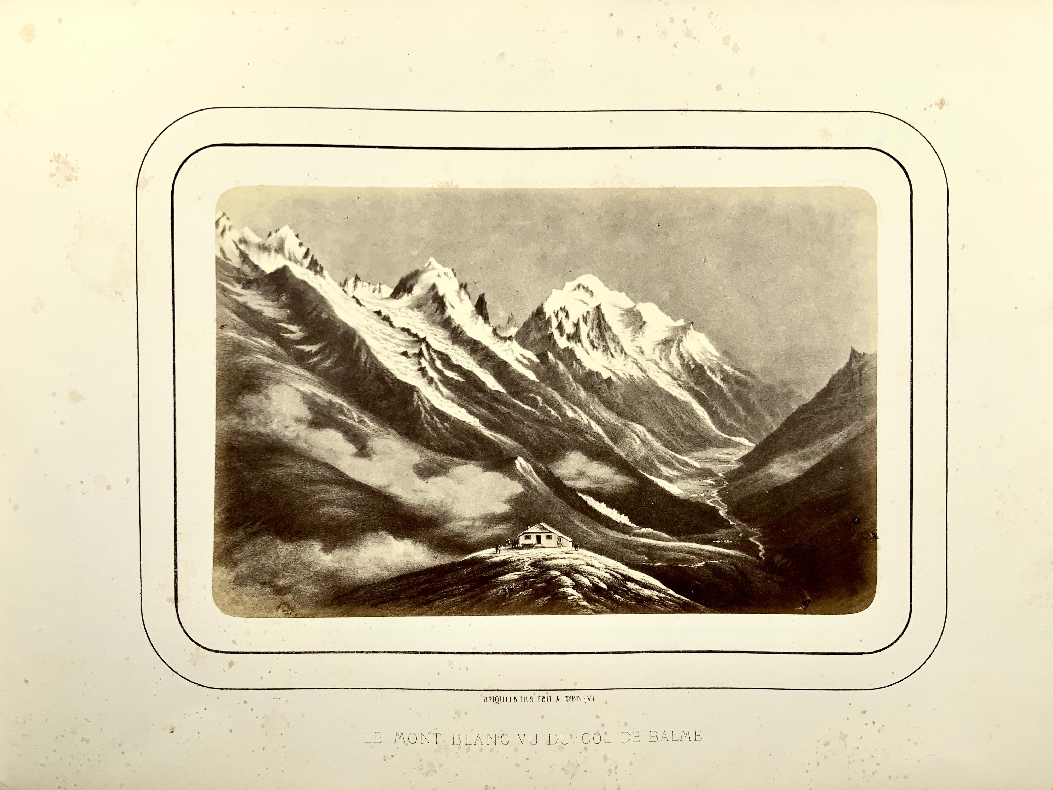 1865c, Switzerland 'Briquet Et Fils, Geneva' Album Photographique De La Suisse For Sale 1