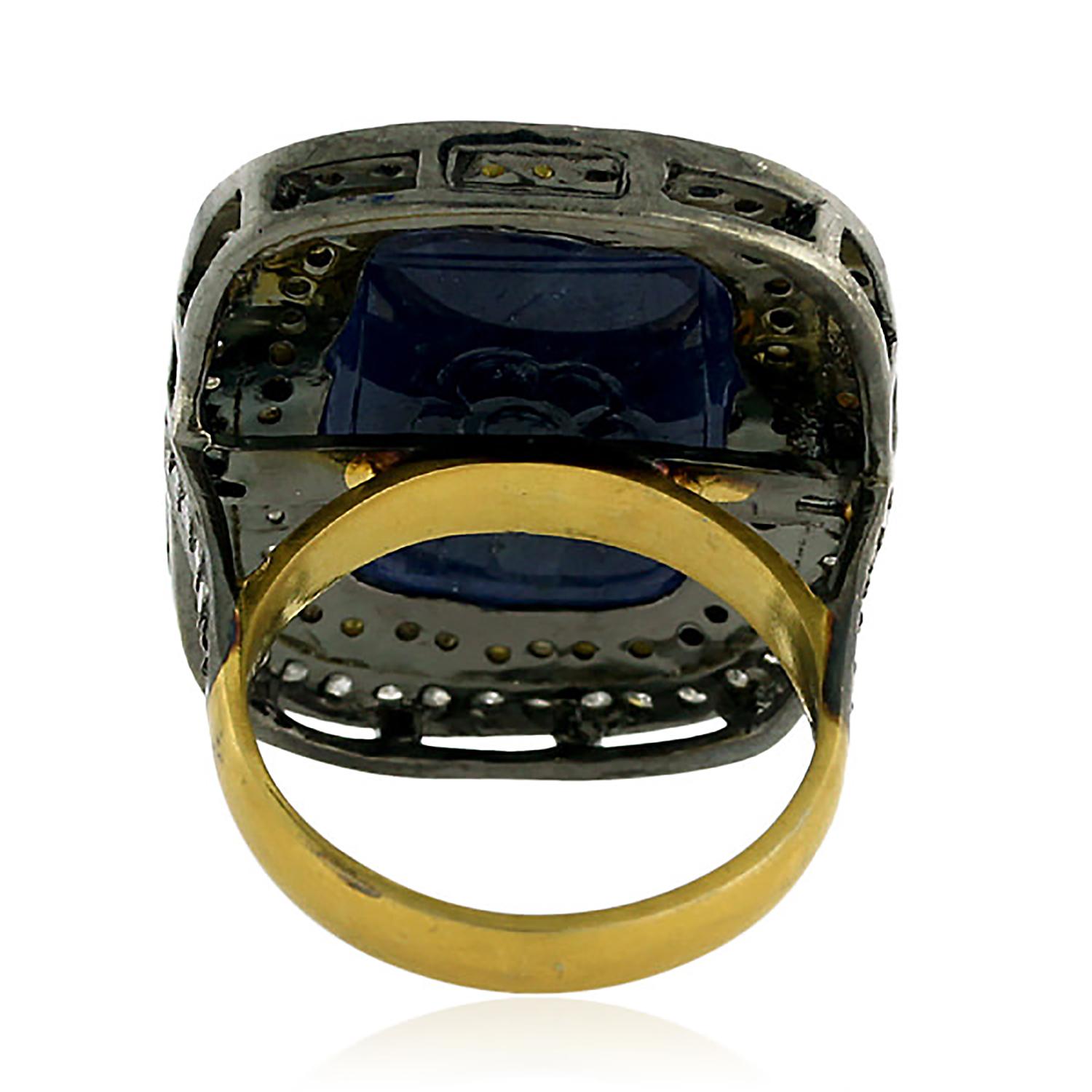 18KT:2.74g,D:1.05ct,SI:5g
SAPP:18.65ct,
Size: 28X17X27MM