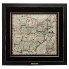 Vintage 1866 Ensign & Bridgman's Rail Road Map of the United States