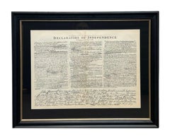1866 Facsimile Declaration of Independence Draft Engraving by McDonnell Bros.
