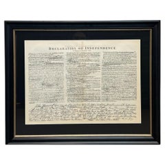 1866 Facsimile Declaration of Independence Draft Engraving by McDonnell Bros.