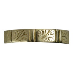 1866 Victorian 15 Carat Gold Engraved Band Stack Ring