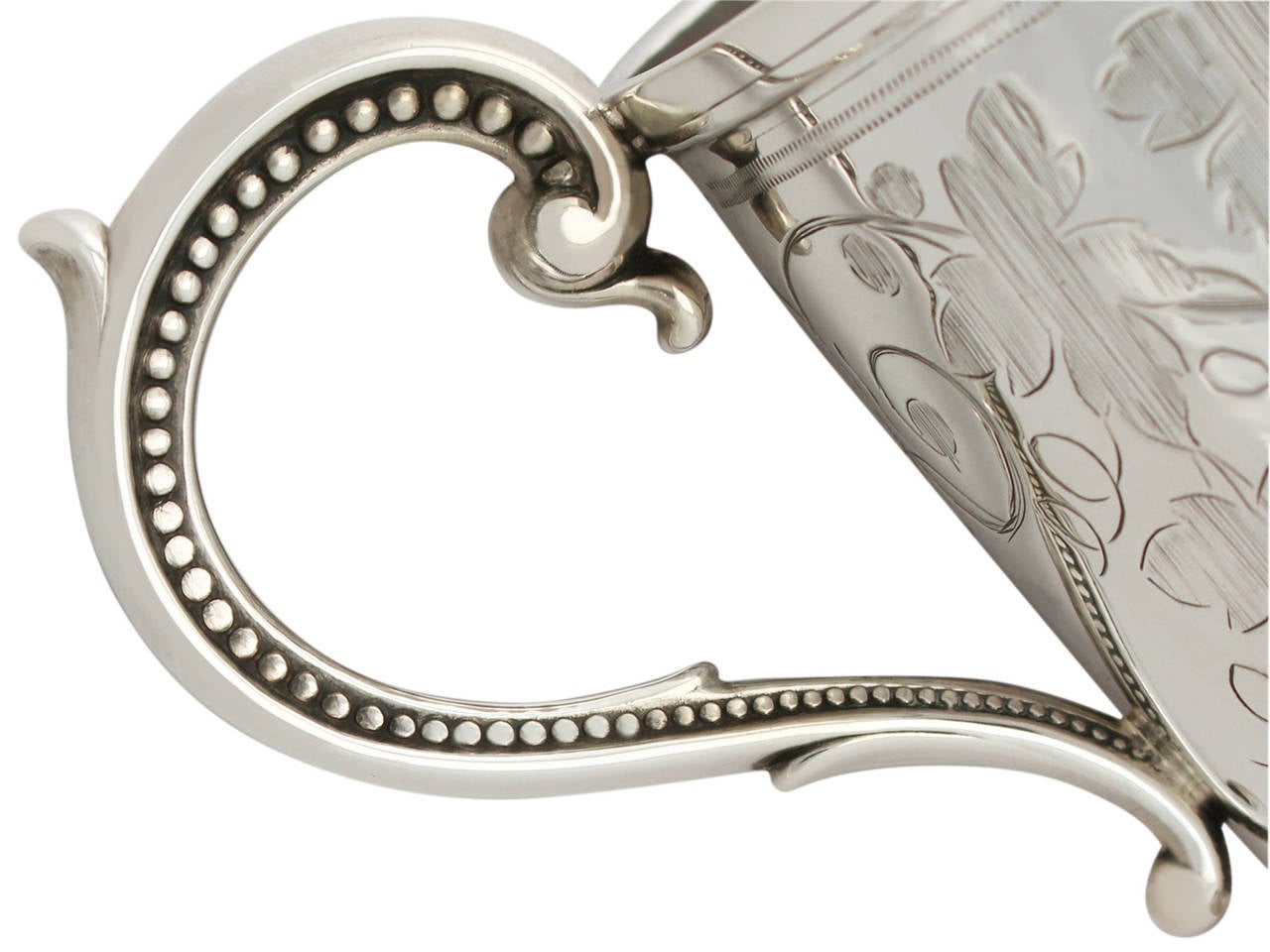 Mid-19th Century 1867 Antique Victorian Sterling Silver Christening Mug