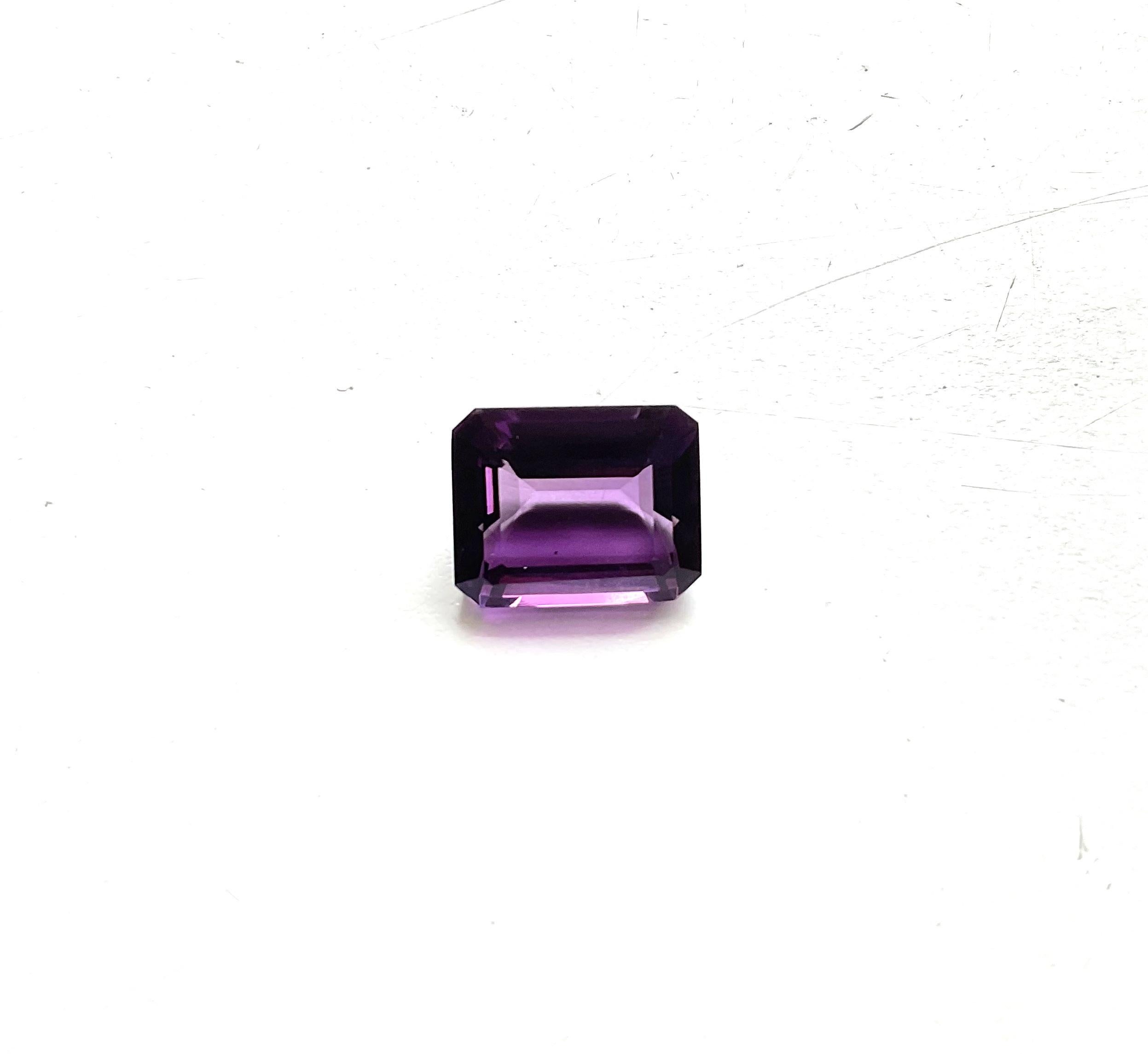18.67 Carat Amethyst Top Quality Faceted Octagon Cut stone Gemstone For Jewelry  For Sale 1
