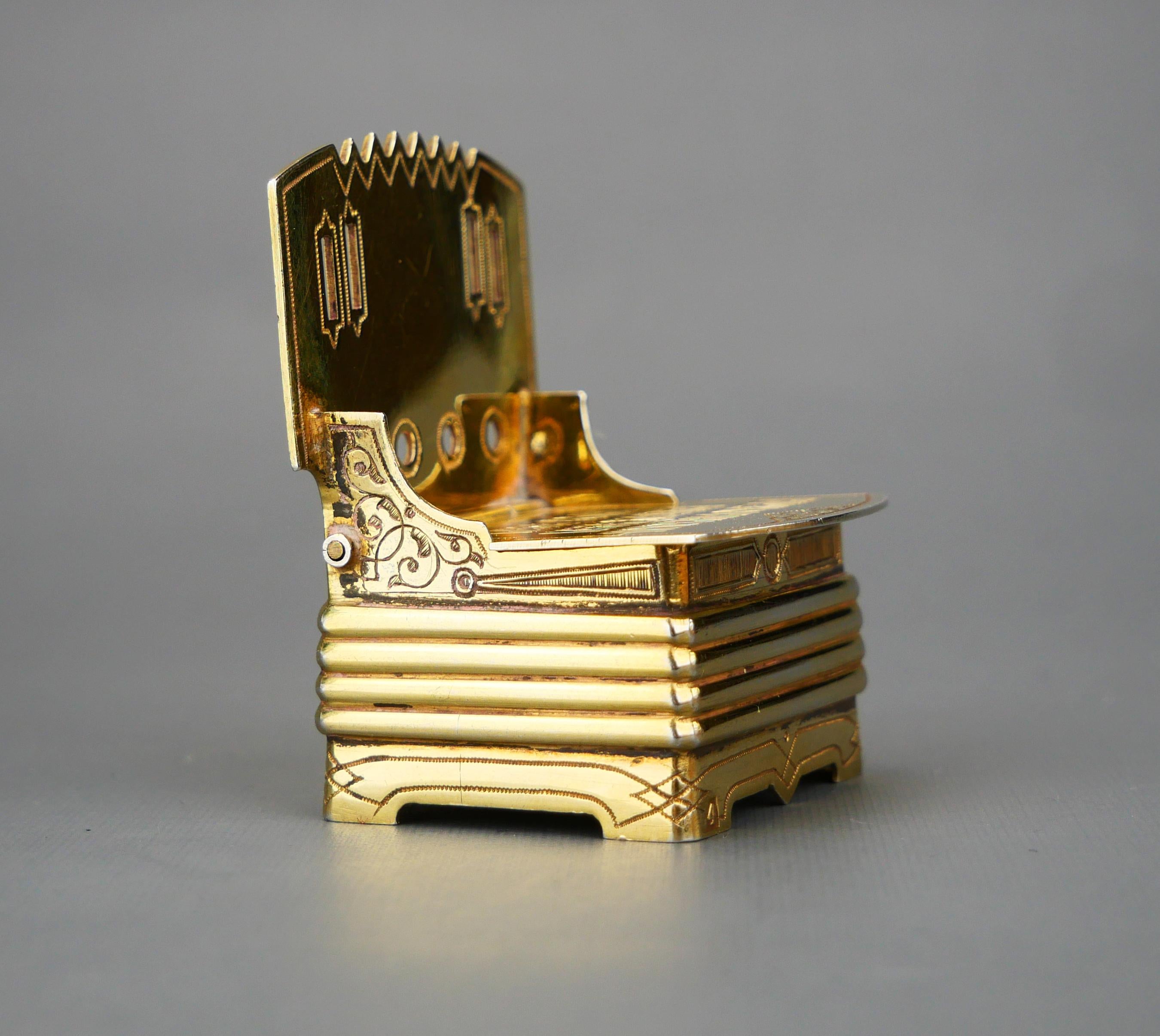 1868 Antique Imperial Russian Salt Sellar 84 Silver / 53gr For Sale 1