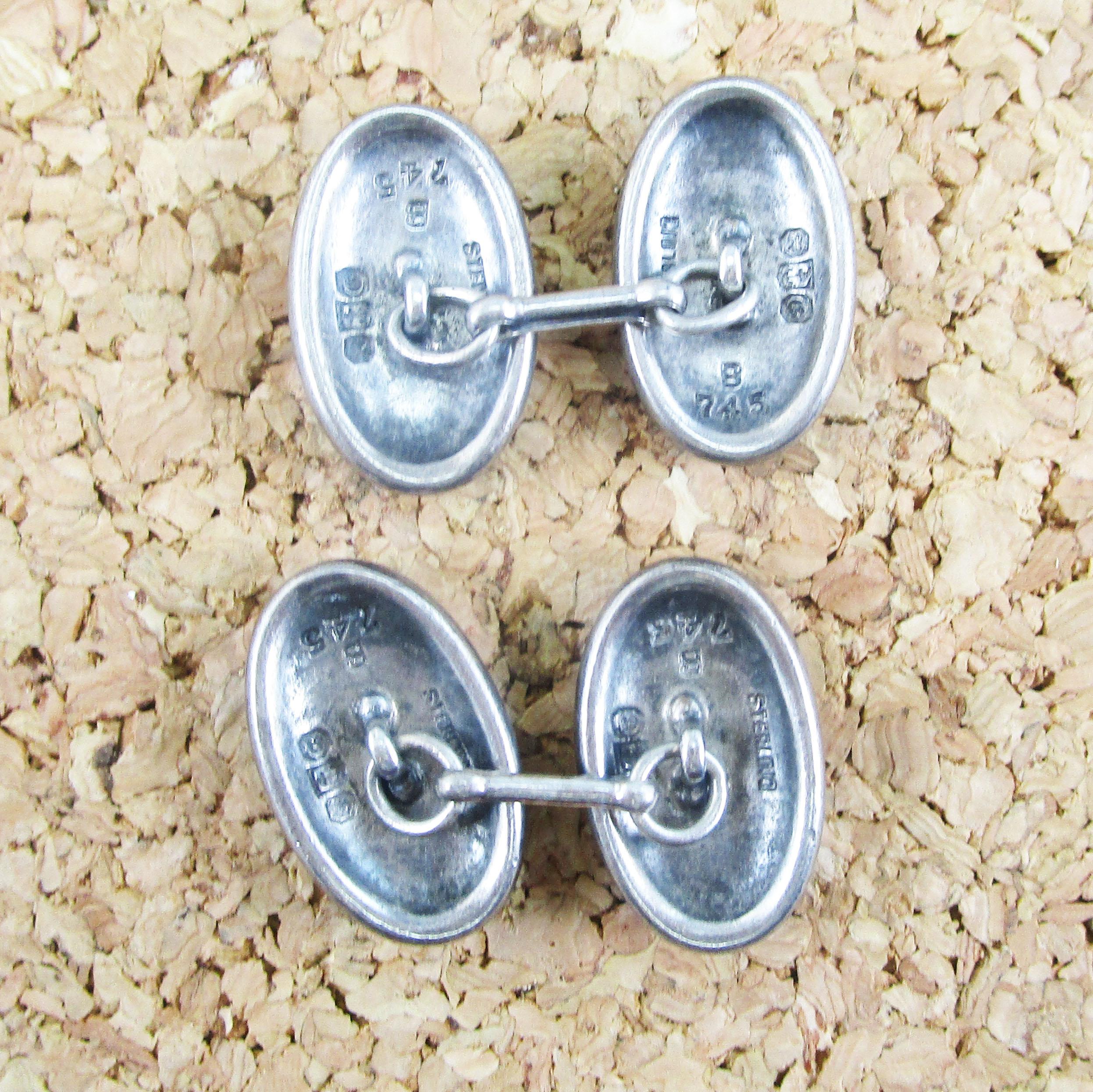 1869 Gorham Sterling Silver Cufflinks For Sale 1