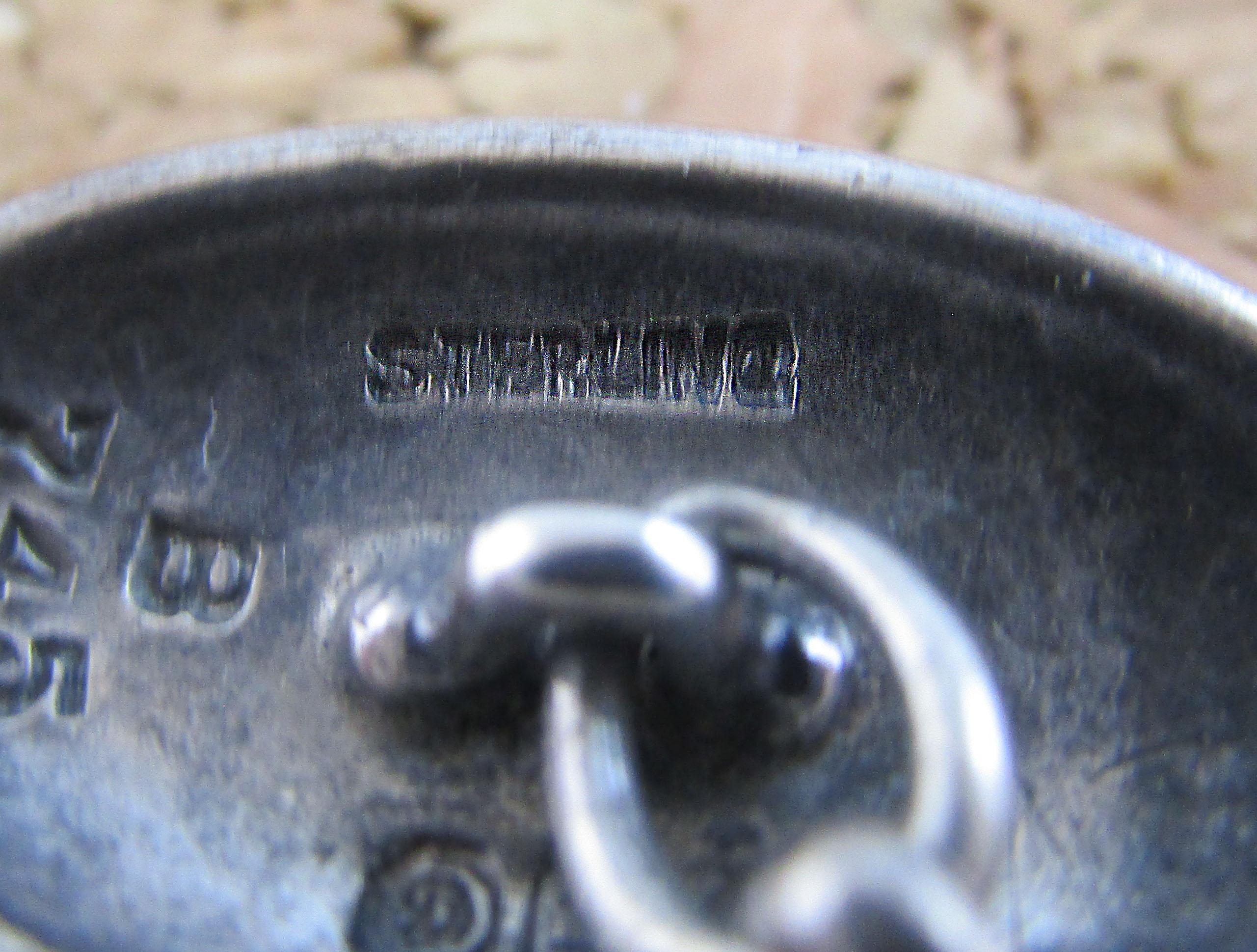 1869 Gorham Manschettenknöpfe aus Sterling Silber im Angebot 5