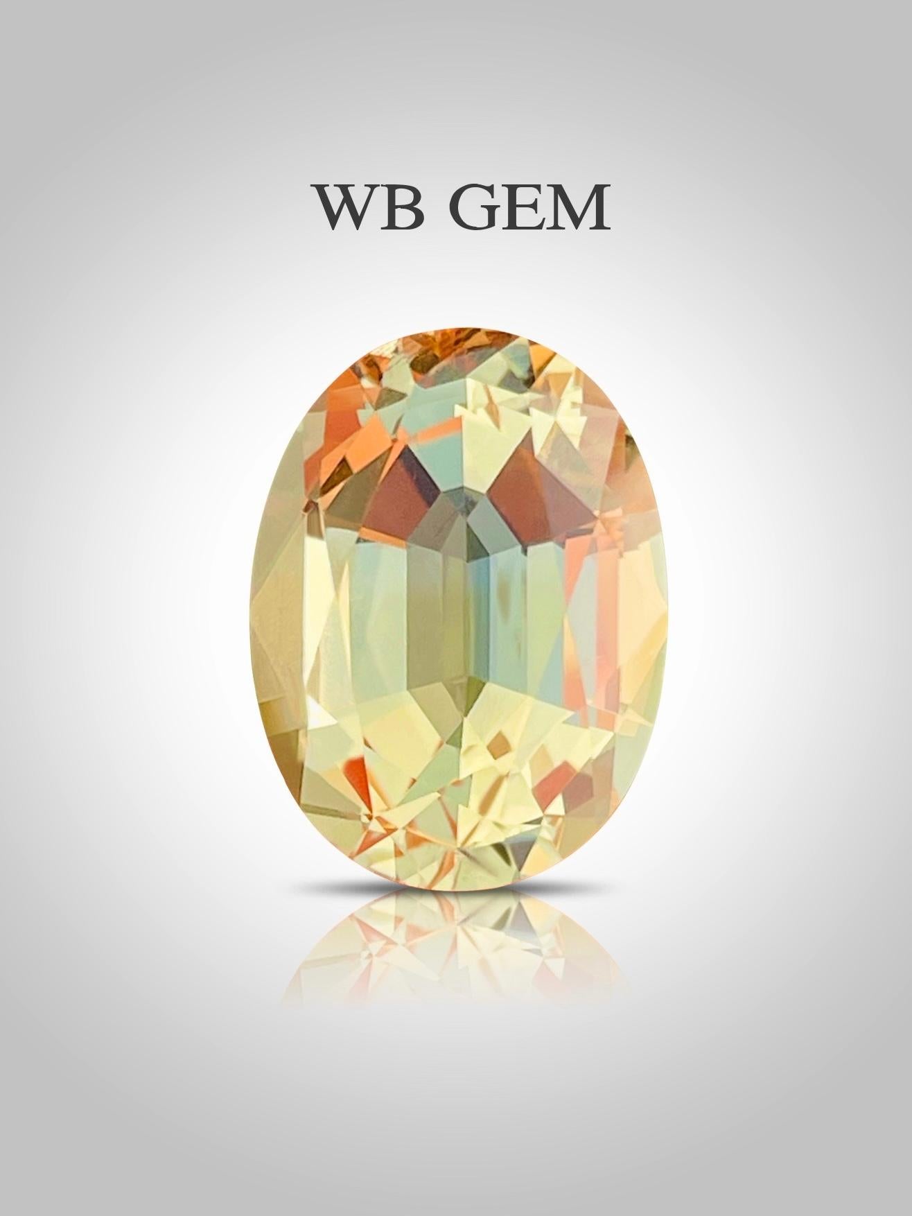 18.69Ct Beautiful yellow beryl with neon brilliant color Perfect Luster In New Condition For Sale In bangkok, TH