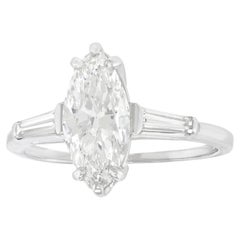 1,86ct F VS2 Anillo de Diamantes Marquesa GIA