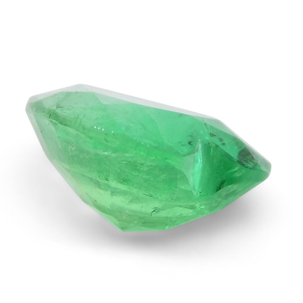 1.86ct Heart Green Emerald from Colombia For Sale 7