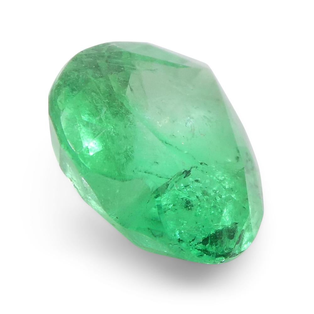 1.86ct Heart Green Emerald from Colombia For Sale 8