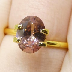 1.86ct Natural Earth Mined Oval Master Pink Zircon from Sri Lanka