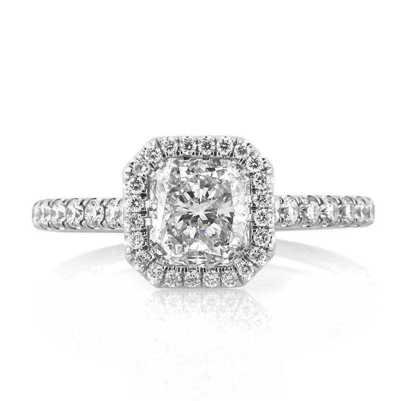 1.86ct Radiant Cut Diamond Engagement Ring For Sale
