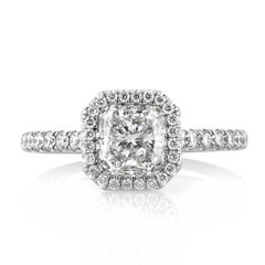 1.86ct Radiant Cut Diamond Engagement Ring