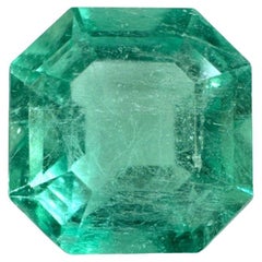 1,87 Karat 8x8 Art Deco Grüner Kolumbianischer Smaragd - Asscher Schliff Mai Geburtsstein Edelstein