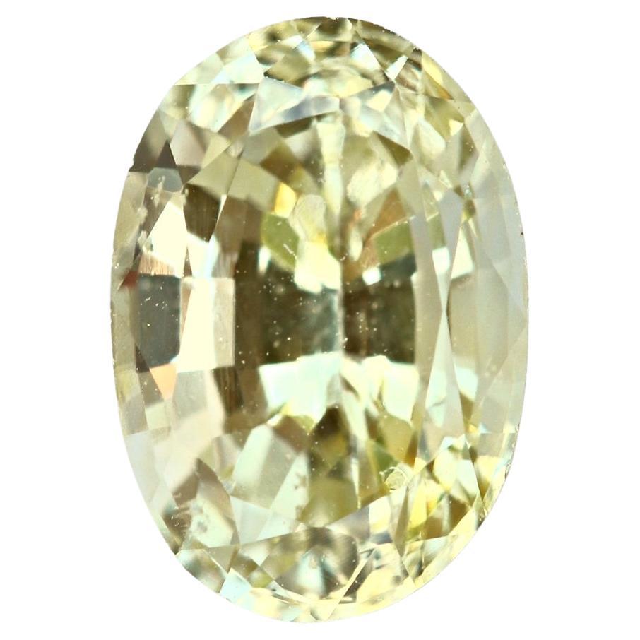 1.87 Carat Natural Champagne Yellow Sapphire Loose Gemstone from Sri Lanka For Sale