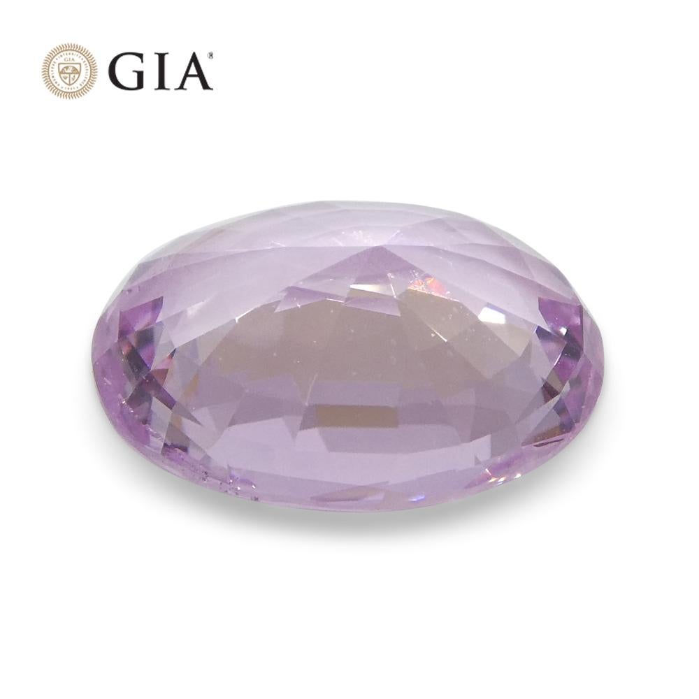 1.87 Carat Pastel Pink Sapphire Oval GIA Certified Sri Lanka For Sale 9