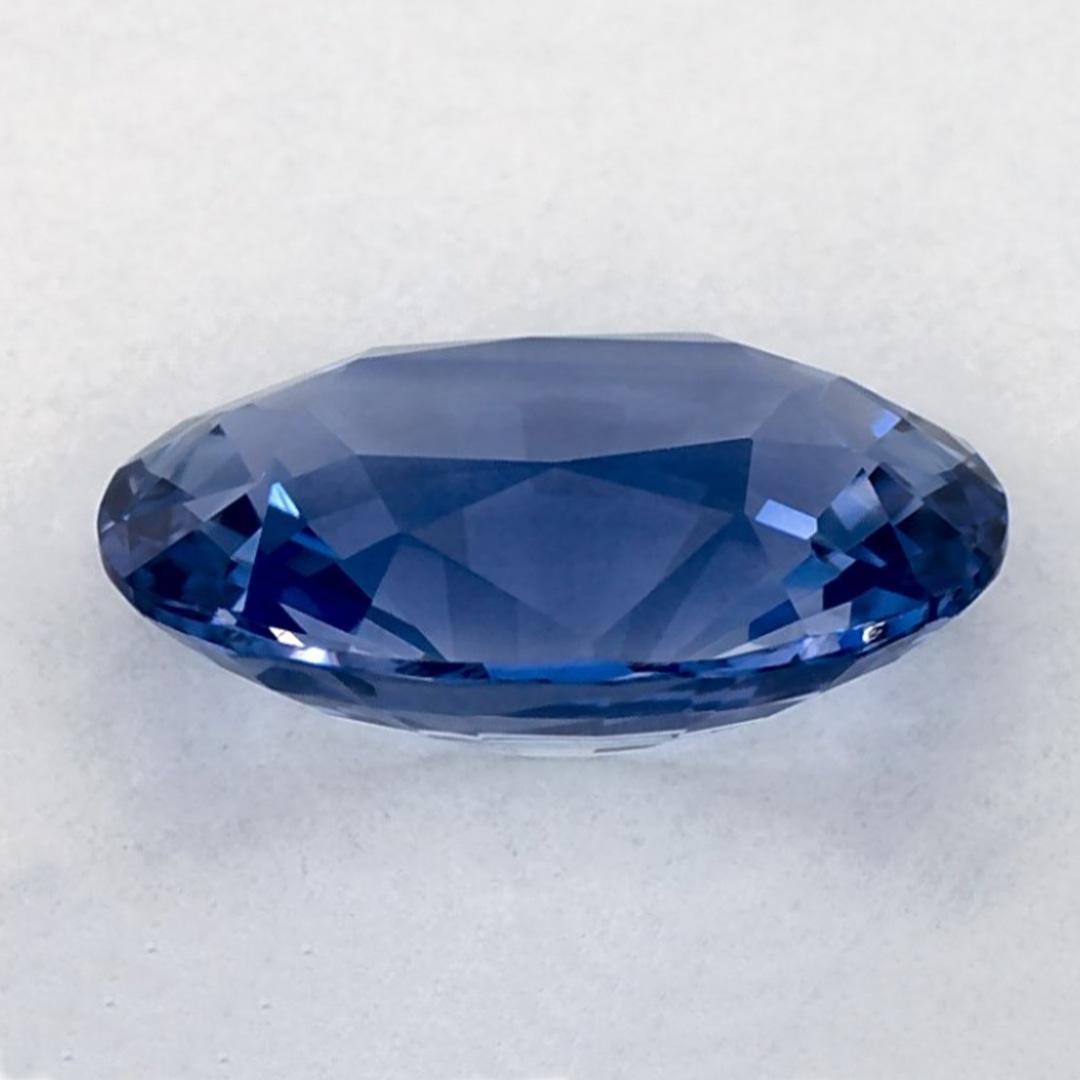 1.87 Ct Blue Sapphire Oval Loose Gemstone In New Condition For Sale In Fort Lee, NJ