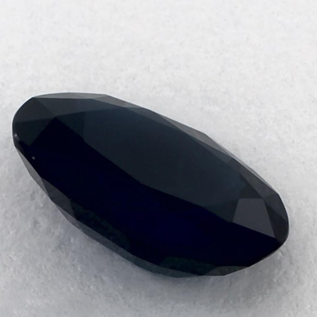 1.87 qt Zafiro Azul Oval Gema Suelta en venta 1
