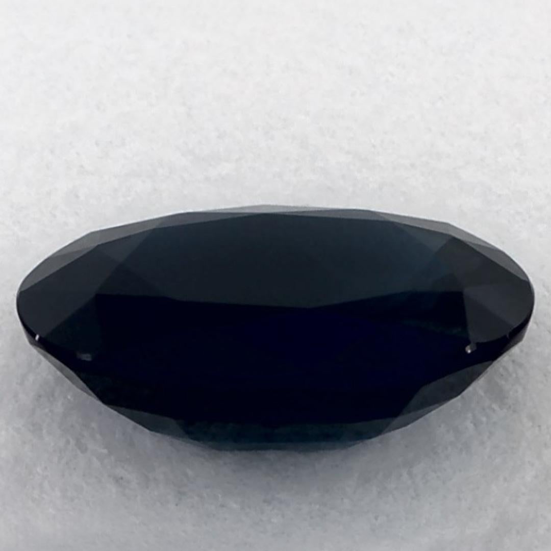 1.87 qt Zafiro Azul Oval Gema Suelta en venta 3