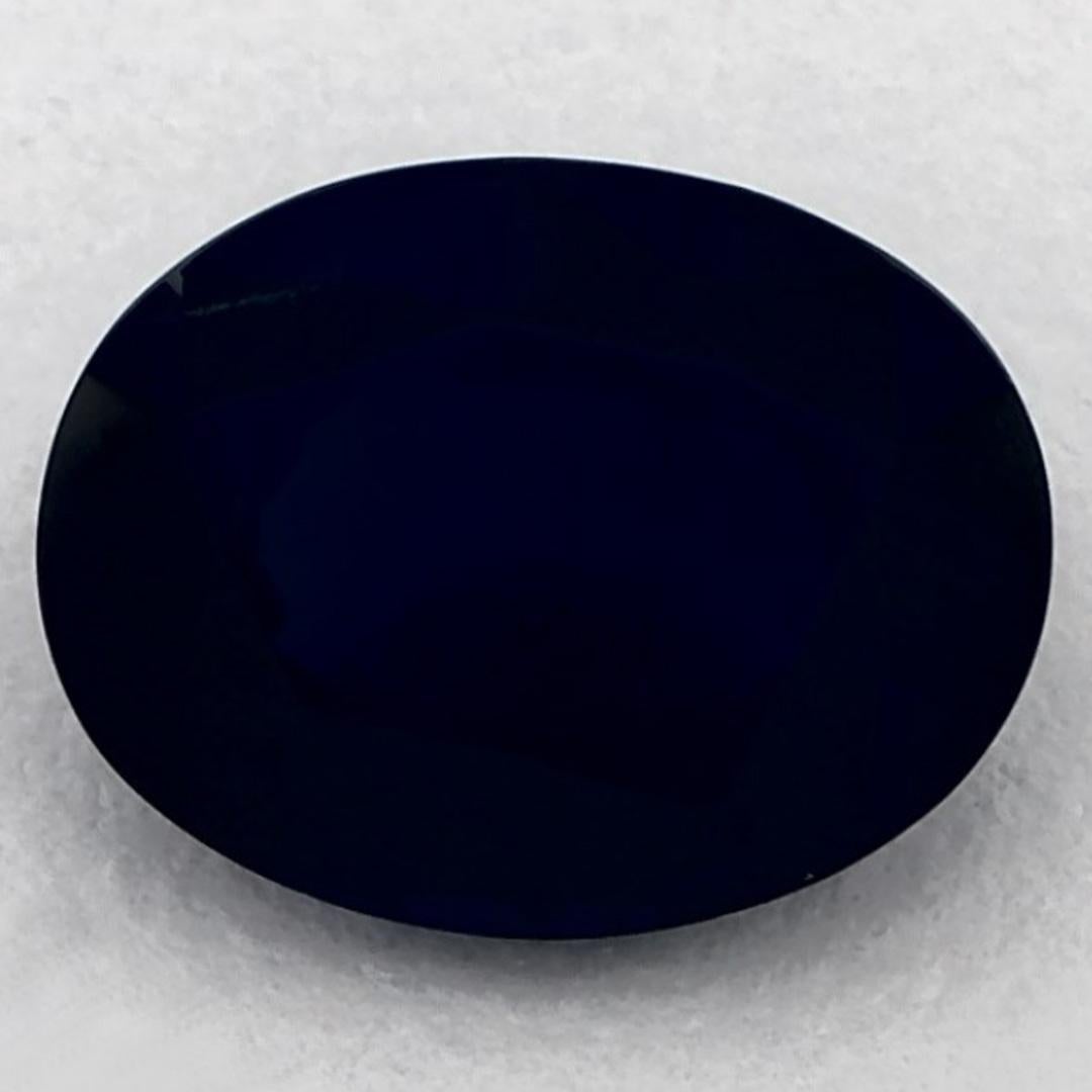 1.87 qt Zafiro Azul Oval Gema Suelta