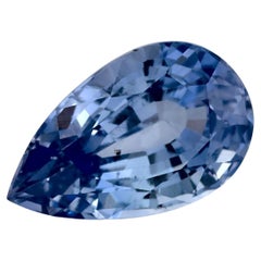 1.87 Ct Blue Sapphire Pear Loose Gemstone