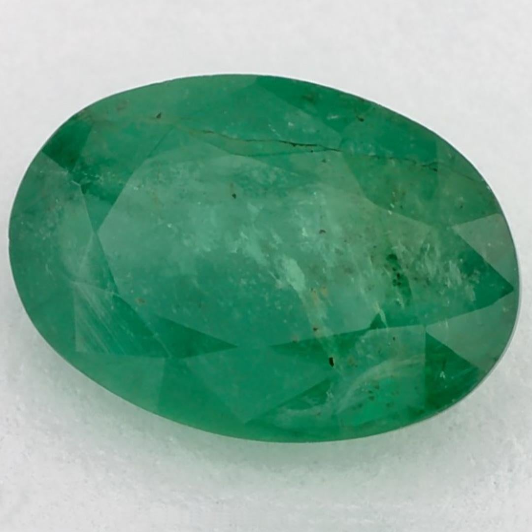 1.87 Karat Smaragd Oval Loser Edelstein (Ovalschliff) im Angebot