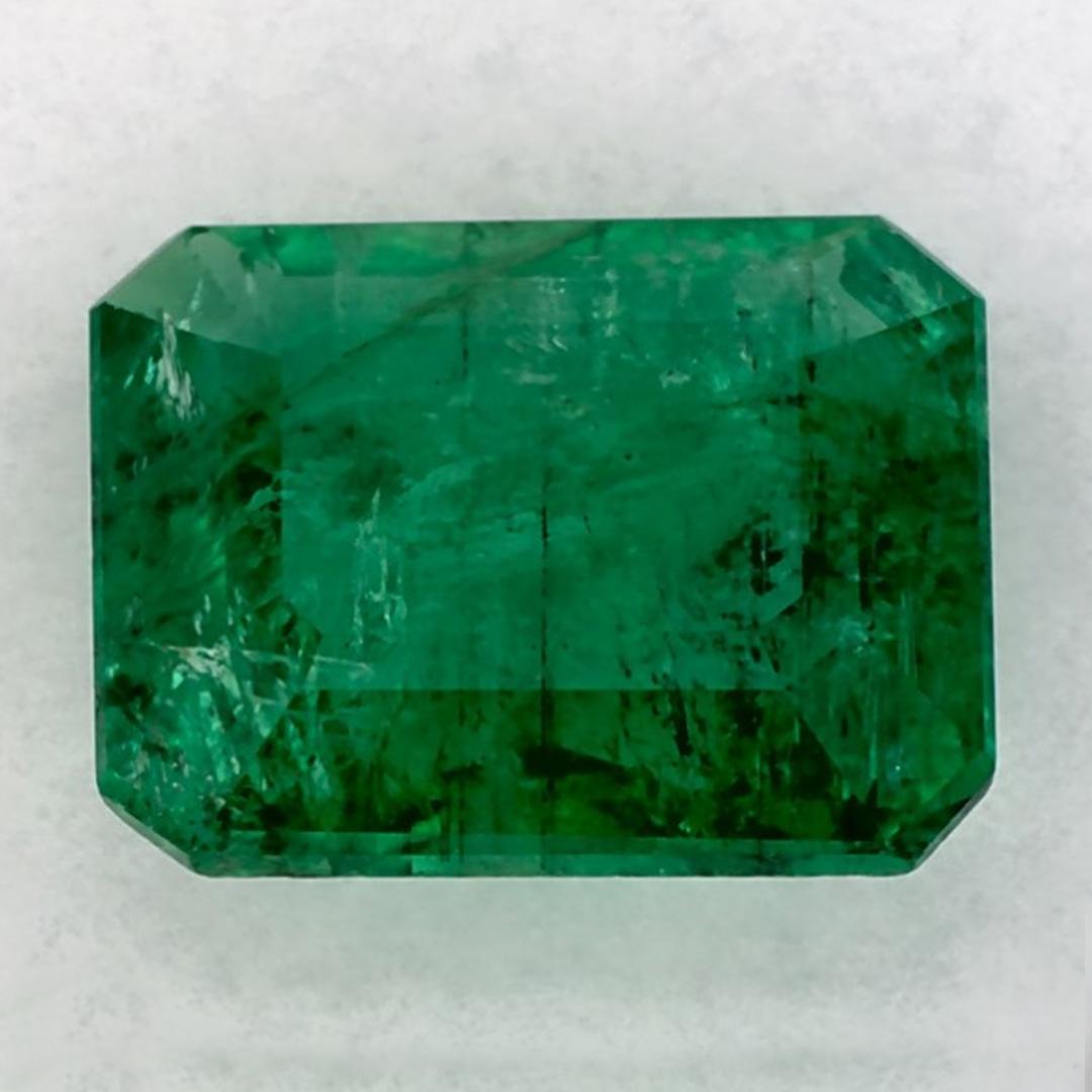 Octagon Cut 1.87 Carat Natural Emerald Octagon Loose Gemstone