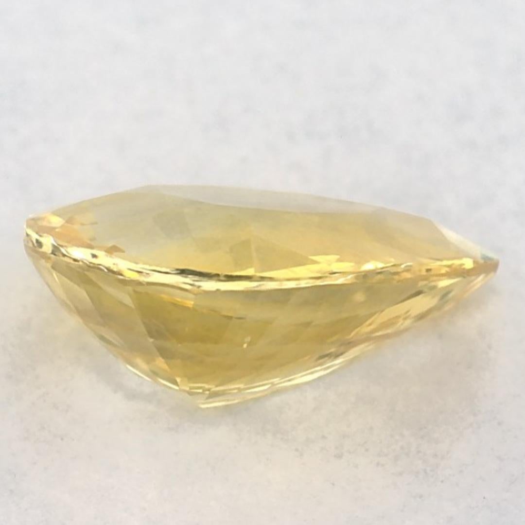 1.87 carati di zaffiro giallo a forma di pera sciolto In condizioni Nuovo in vendita a Fort Lee, NJ