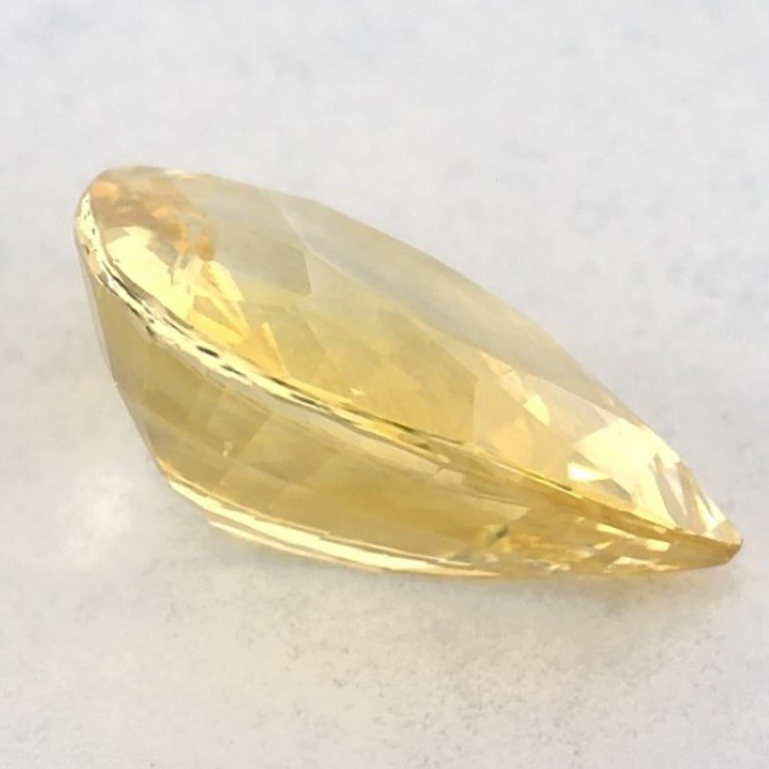 1.87 carati di zaffiro giallo a forma di pera sciolto in vendita 1