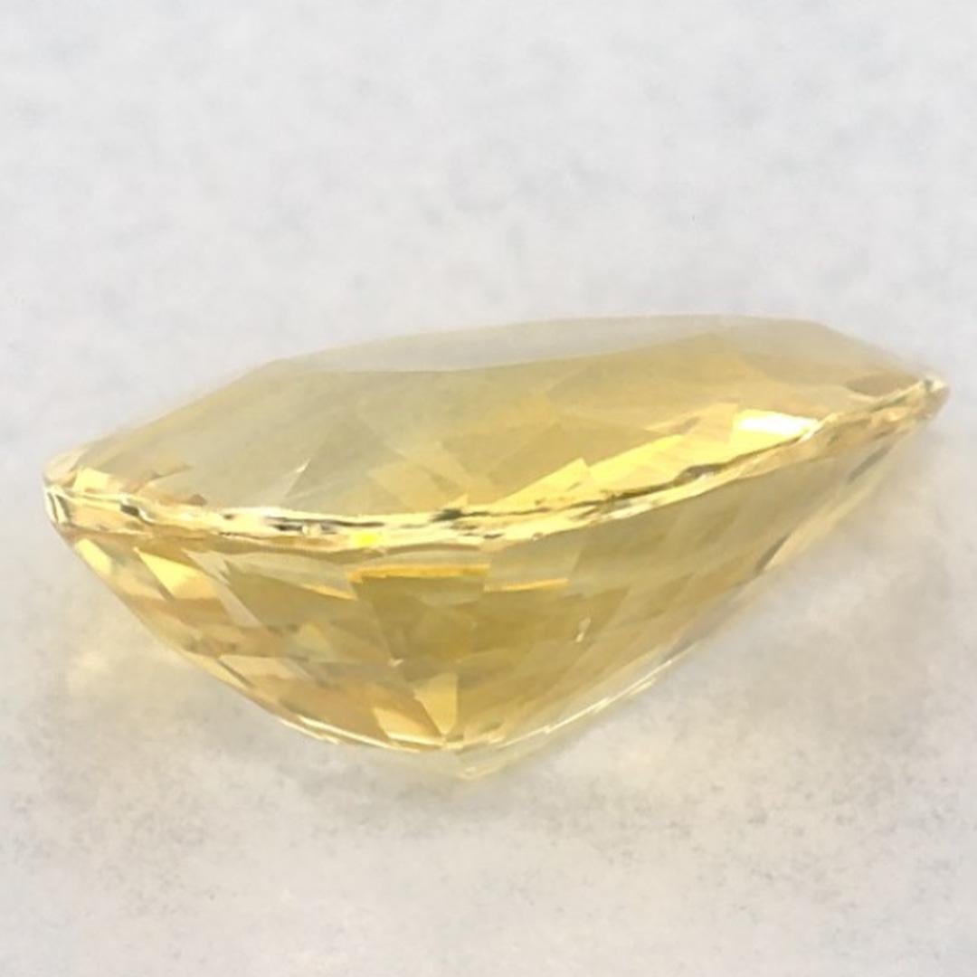 1.87 carati di zaffiro giallo a forma di pera sciolto in vendita 3