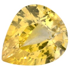 1.87 Ct Yellow Sapphire Pear Loose Gemstone