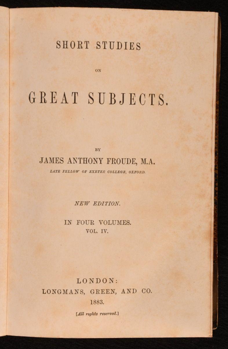 [1870]-1883 L'histoire de l'Angleterre, Les Anglais en Irlande, Brèves études Bon état - En vente à Bath, GB