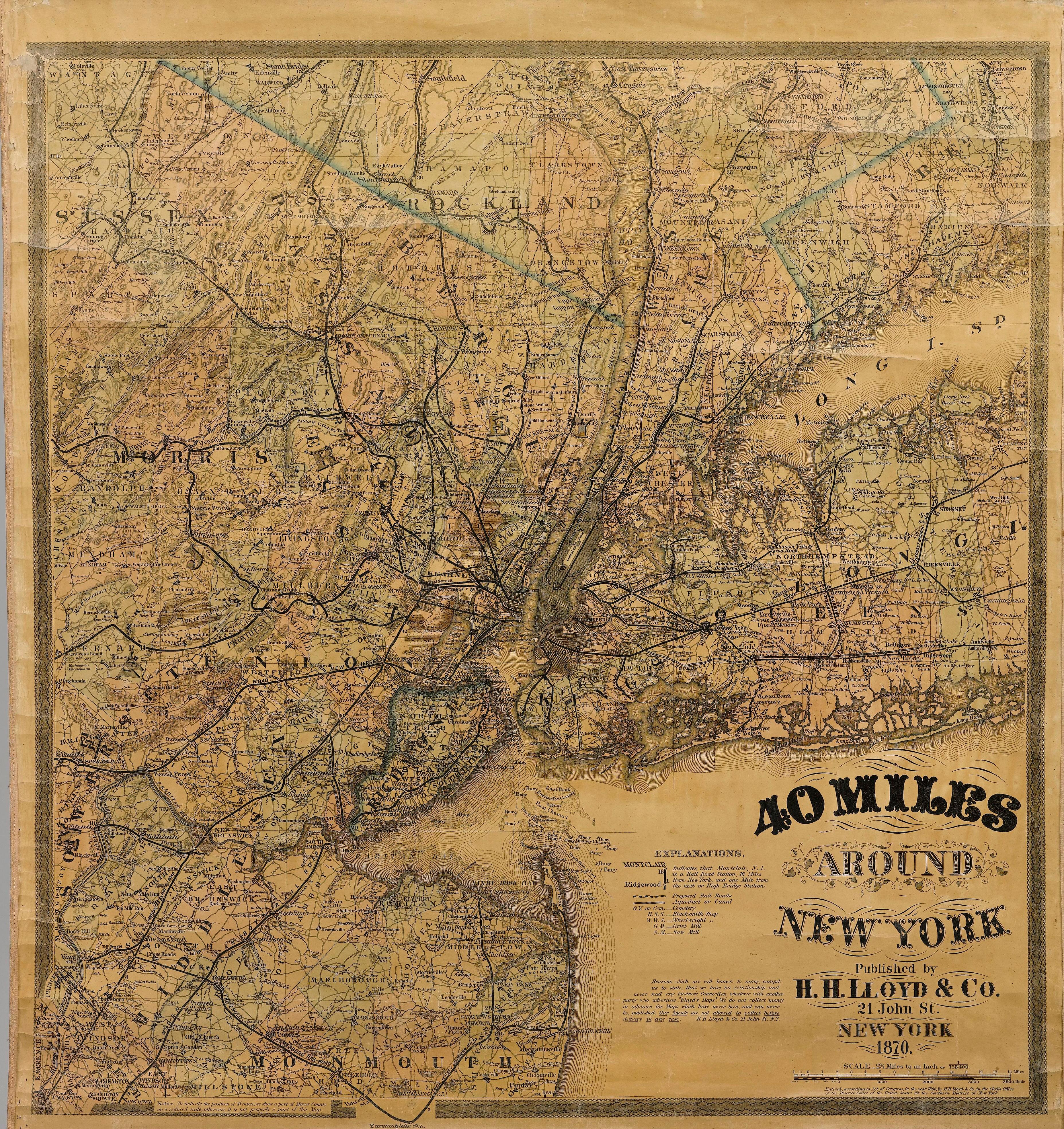 Éste es un antiguo mapa colgante, 